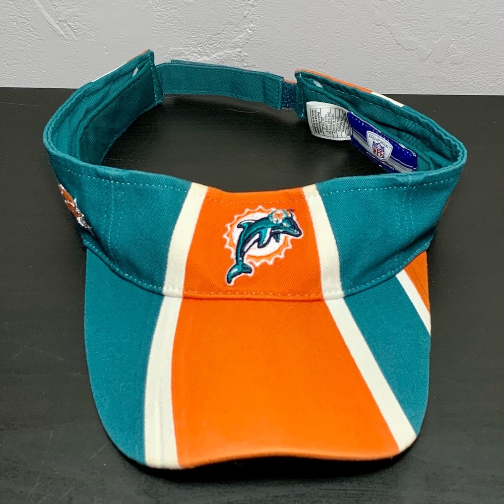 Vtg Miami Dolphins Reebok Visor. Adult Adjustable